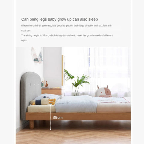 Beech Solid Wood Children's Soft Single Bed