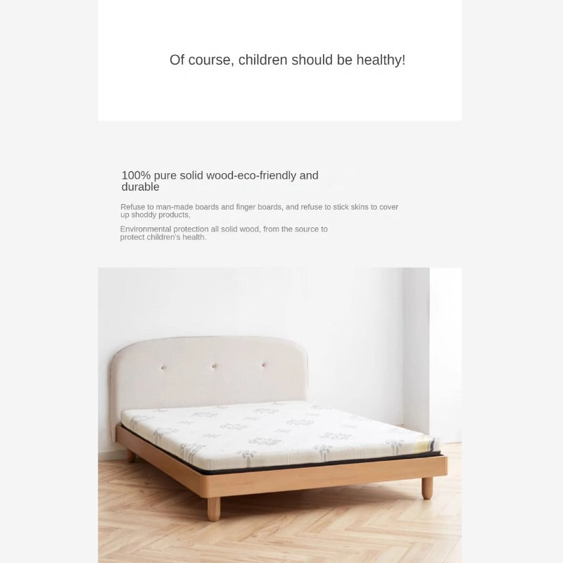 Beech Solid Wood Children's Soft Single Bed