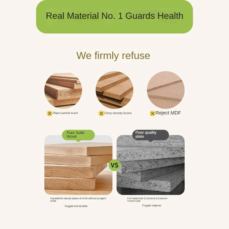 Beech Solid Wood Children's Storage Bunk Bed