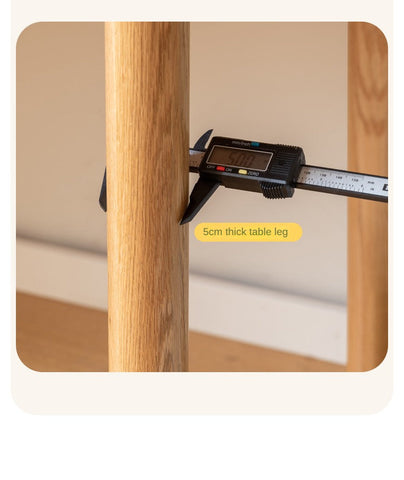 Oak Beech Solid Wood Children Study Desk & Bookshelf Integrated Natural Finish Eco Friendly