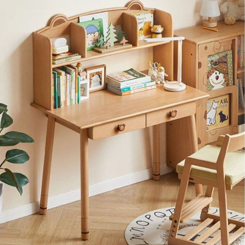 Beech, Oak Solid Wood Children's Study Table