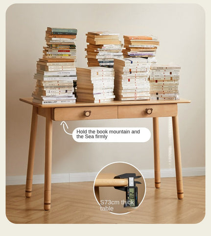 Beech, Oak Solid Wood Children's Study Table