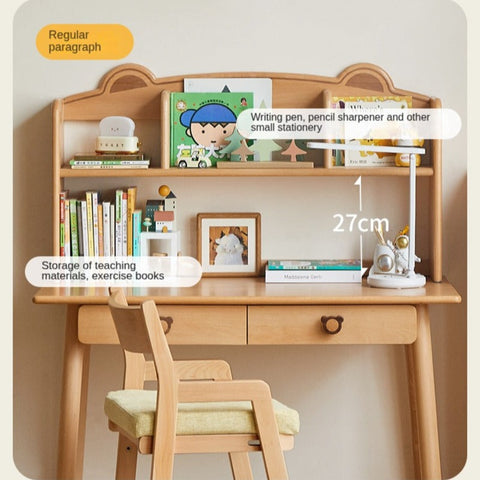 Beech, Oak Solid Wood Children's Study Table