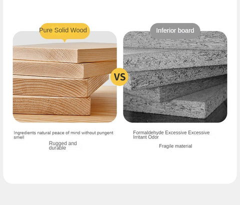 Beech Solid Wood Adjustable Height Children Study Desk Natural Finish Ergonomic Table with Storage and Chair Set