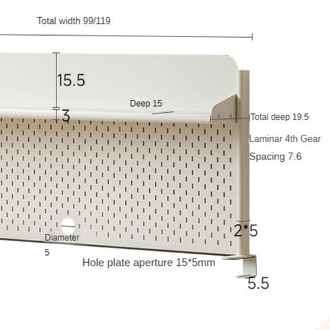 Poplar Solid Wood Adjustable Kids Study Desk Cream Finish Durable Writing Table with Storage Options