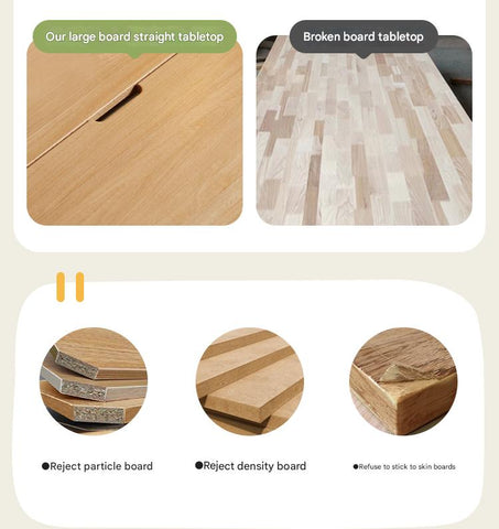 Beech Solid Wood Childrens Study Desk Natural Wood Adjustable Height Writing Table with Bookshelf