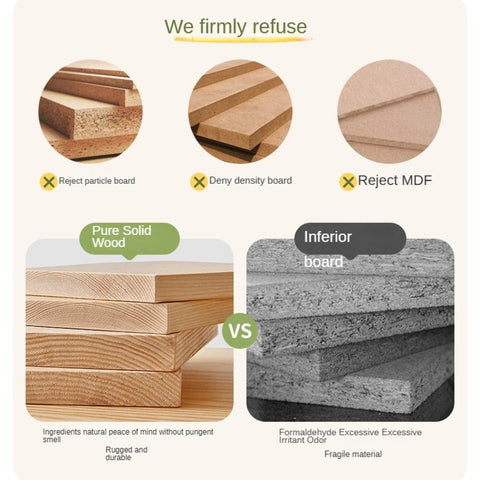 Beech Solid Wood Children Study Desk with Eye Protection Lamp Adjustable Height Natural Finish Bookcase Storage