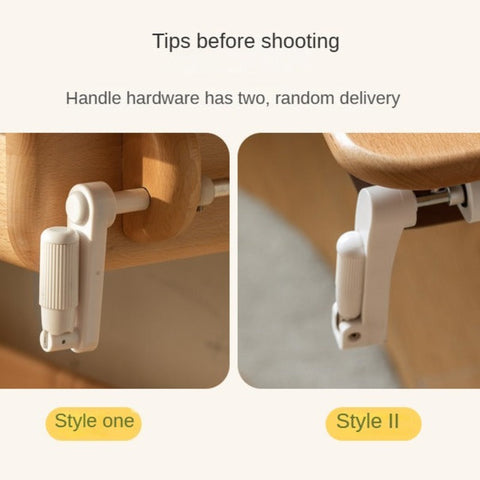 Beech Solid Wood Adjustable Study Table & Bookshelf with Drawer Natural Finish for Kids