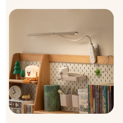 Beech Solid Wood Adjustable Study Table Natural Finish Ergonomic Lift Desk for Home & Kids