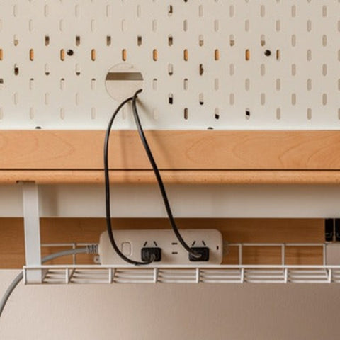 Beech Solid Wood Hand Crank Height Adjustable Study Desk for Children Natural Finish with Storage Basket