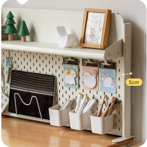 Beech Solid Wood Adjustable Liftable Study Desk for Children Natural Finish Modern Minimalist