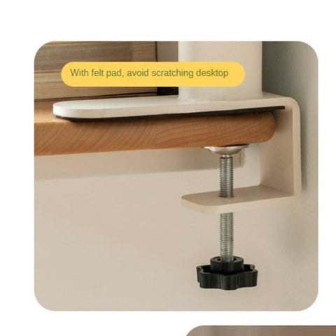 Beech Solid Wood Adjustable Liftable Study Desk for Children Natural Finish Modern Minimalist