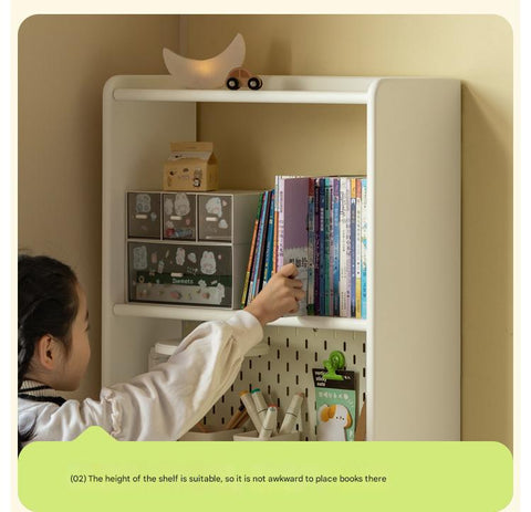 Rubber Wood Solid Wood White Childrens Study Desk Cream Finish Durable Writing Table for Bedroom or Living Room