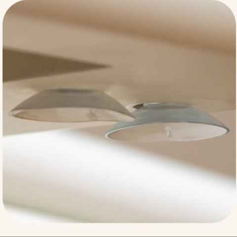 Poplar Solid Wood Cream Retractable Double Desk for Children Student Study Table with Storage