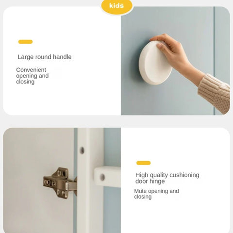 Solid Rubberwood Kids Wardrobe.