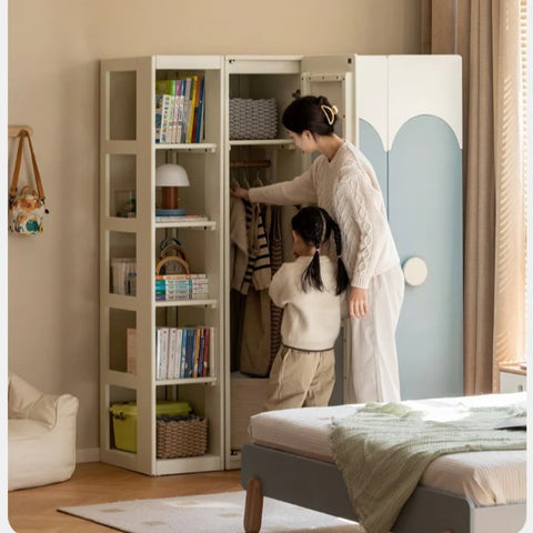 Solid Rubberwood Kids Wardrobe.