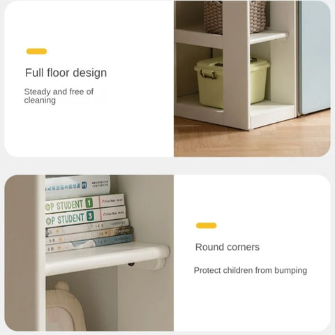 Solid Rubberwood Kids Wardrobe.