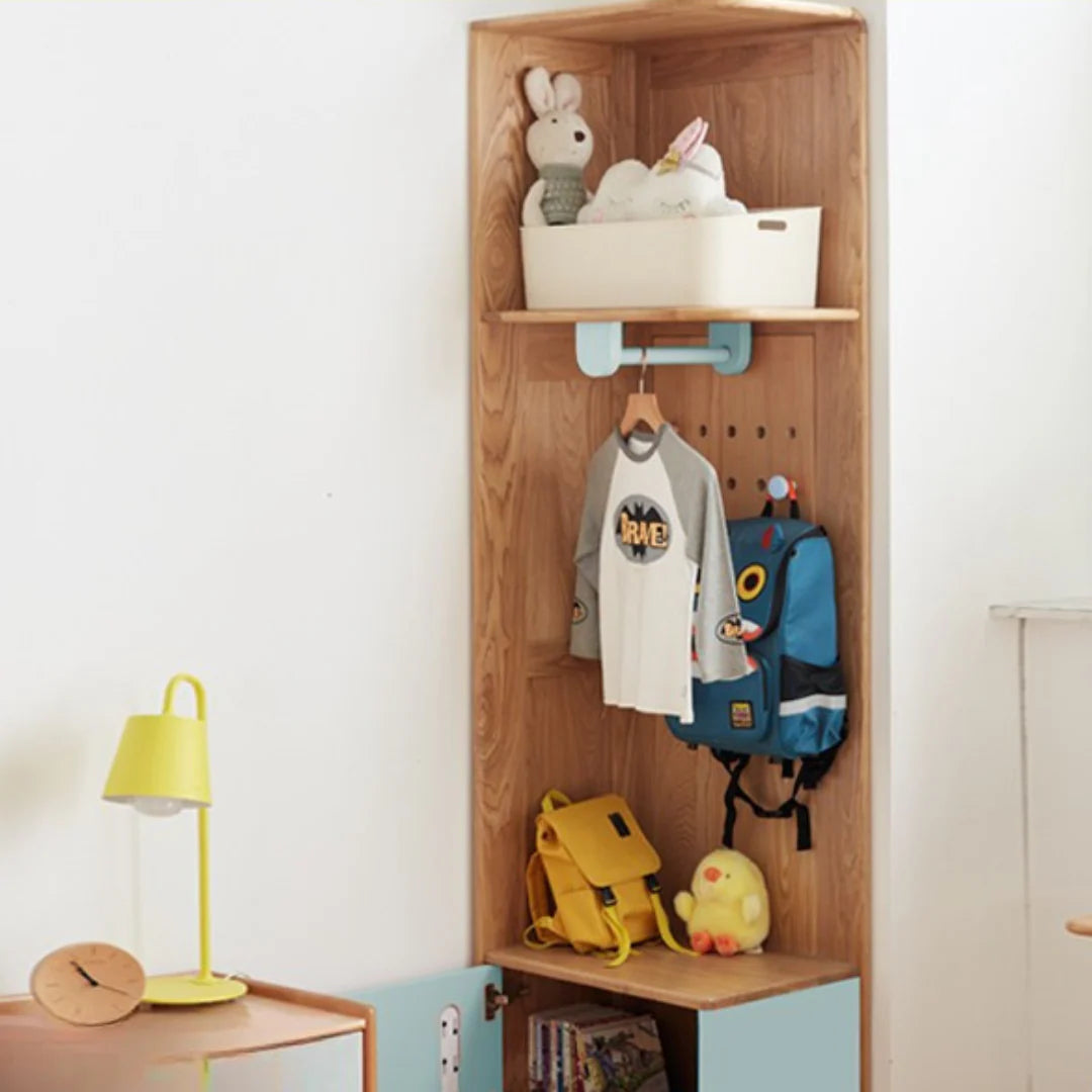 Beech Solid Wood Kids Wardrobe