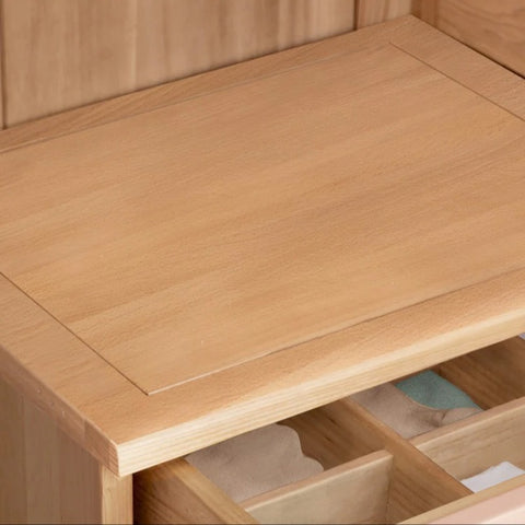 Beech Solid Wood Kids Wardrobe