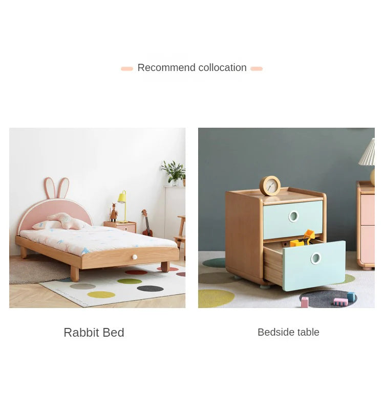 Beech Solid Wood Kids Wardrobe