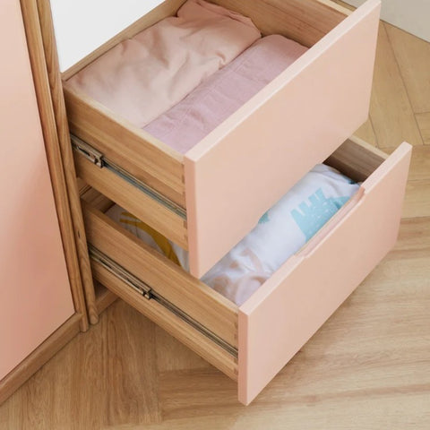 Beech Solid Wood Kids Wardrobe