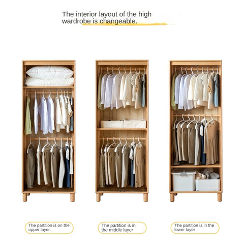 Oak Solid Wood Kids Wardrobe