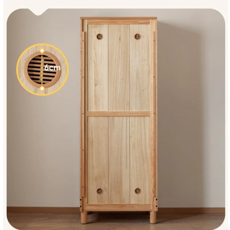 Oak Solid Wood Kids Wardrobe