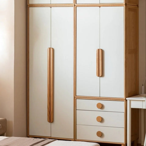 Oak Solid Wood Kids Wardrobe