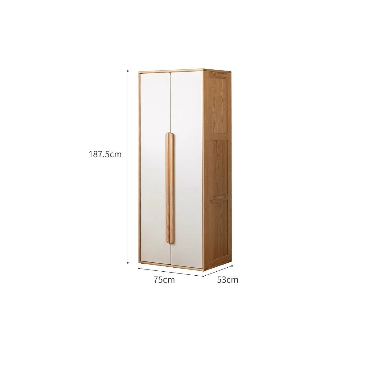 Oak Solid Wood Kids Wardrobe