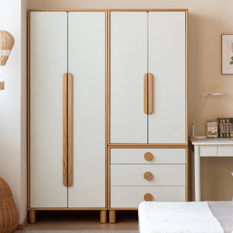 Oak Solid Wood Kids Wardrobe