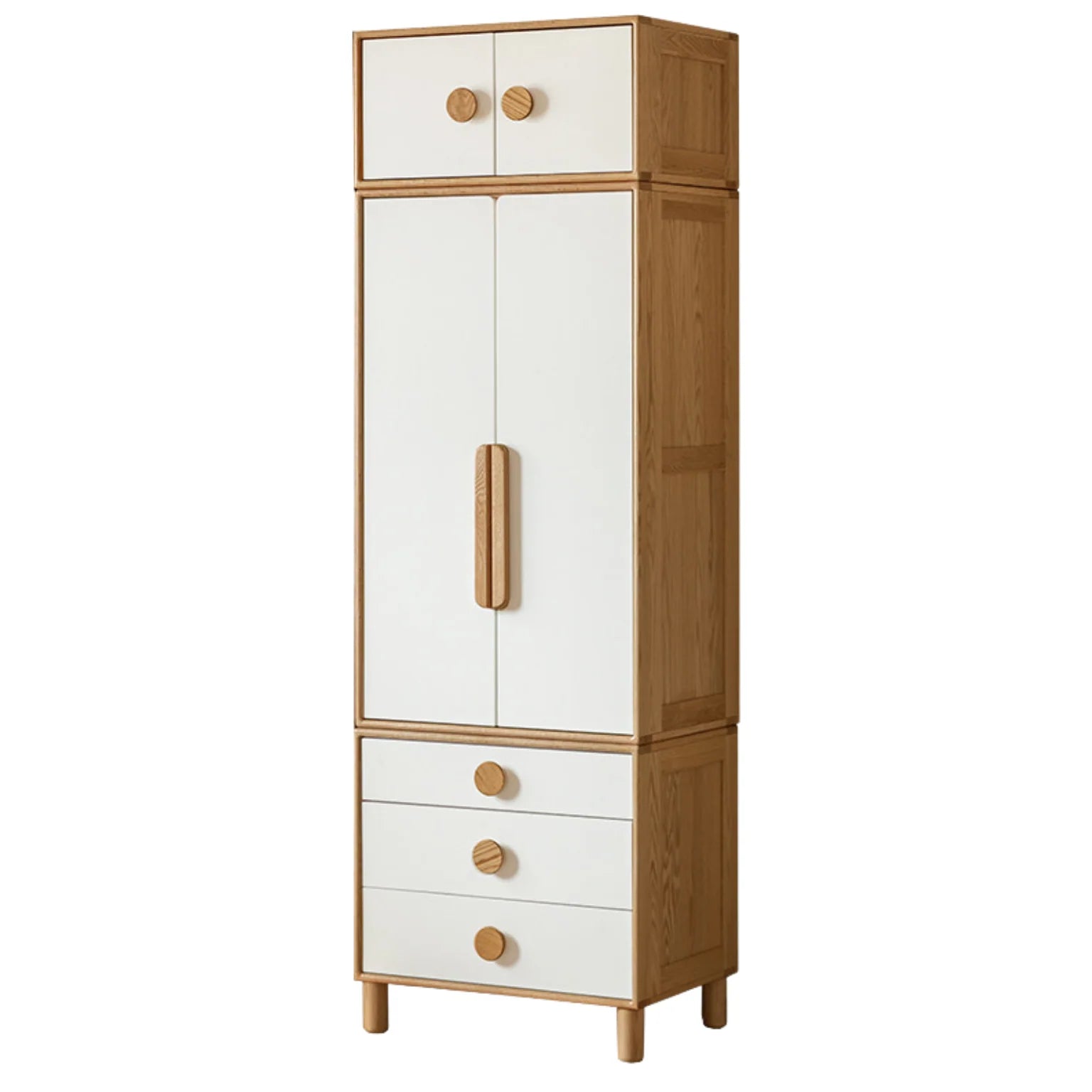 Oak Solid Wood Kids Wardrobe