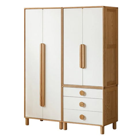 Oak Solid Wood Kids Wardrobe