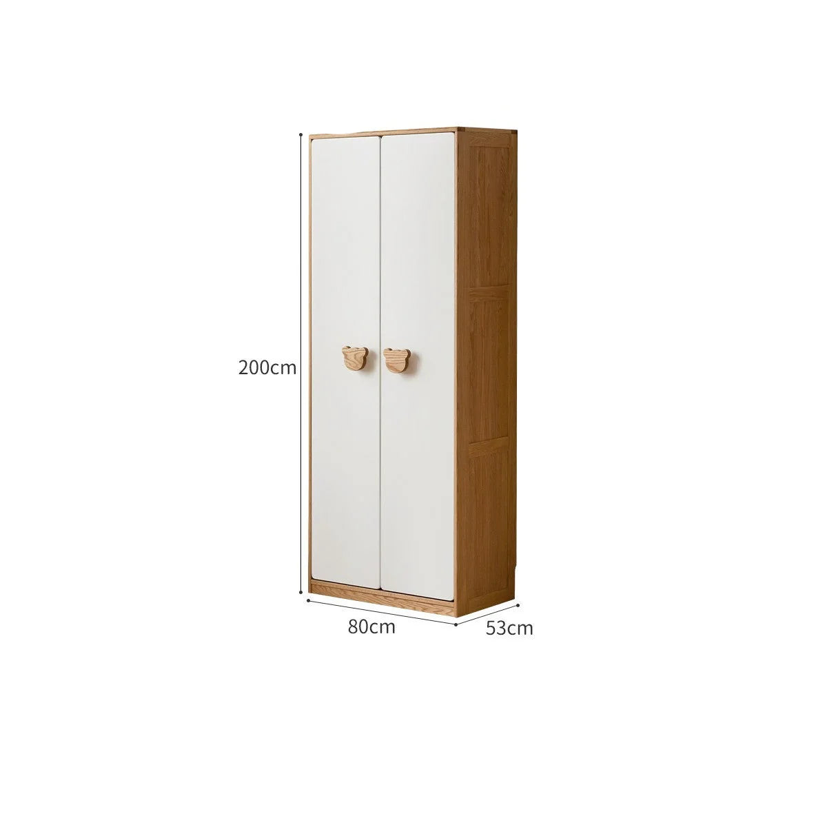 Oak Solid Wood Kids Wardrobe Combination