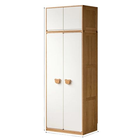 Oak Solid Wood Kids Wardrobe Combination
