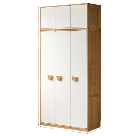 Oak Solid Wood Kids Wardrobe Combination