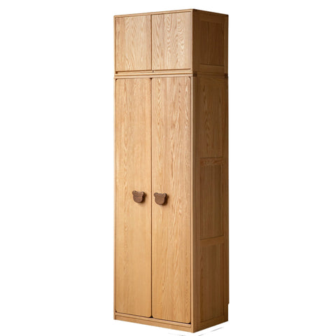 Oak Solid Wood Kids Wardrobe Combination