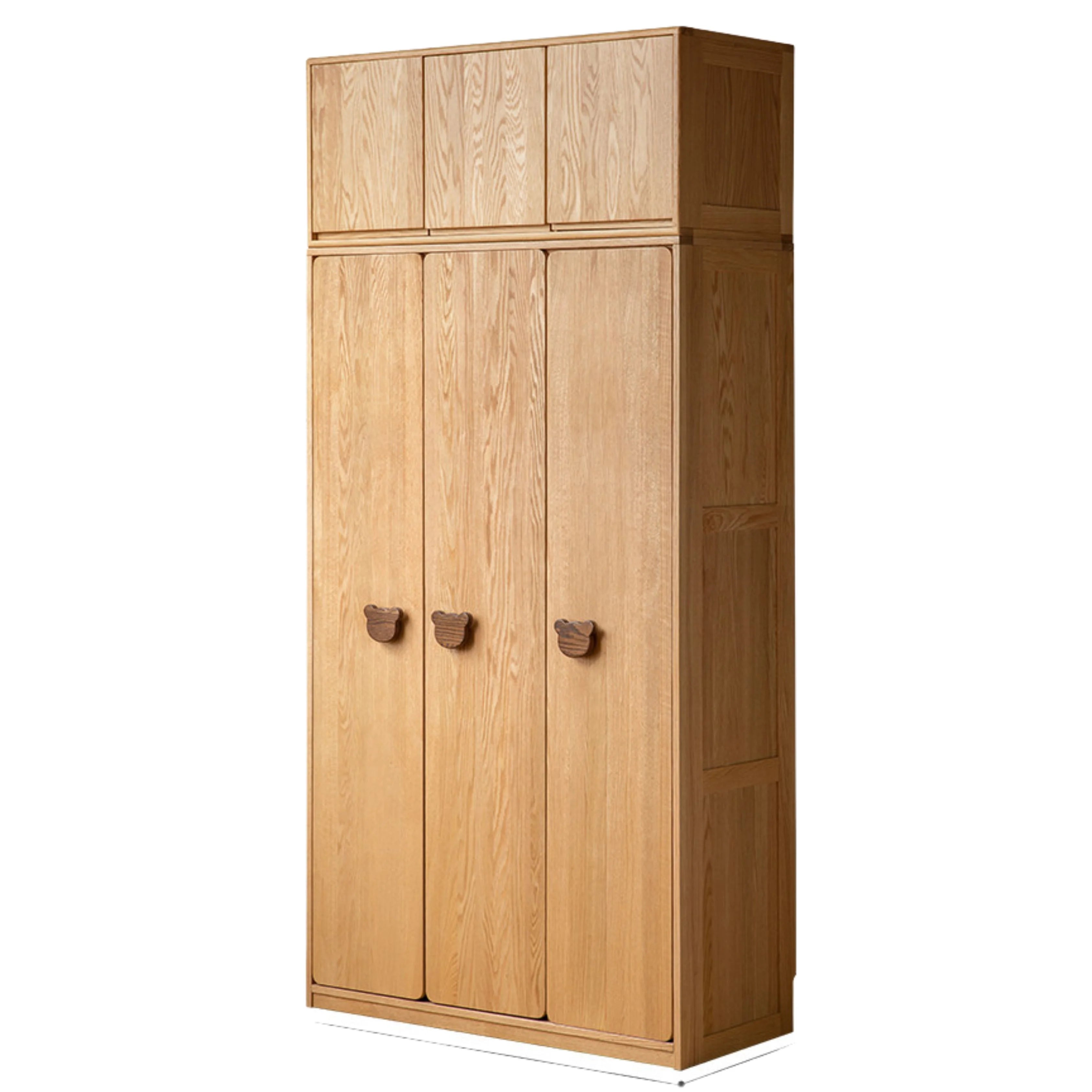 Oak Solid Wood Kids Wardrobe Combination