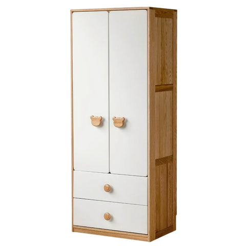 Oak Solid Wood Kids Wardrobe Combination