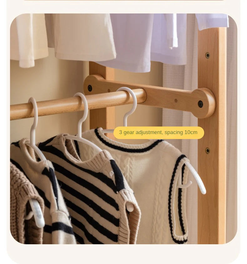 Beech Solid Wood Kids Wardrobe Hanger