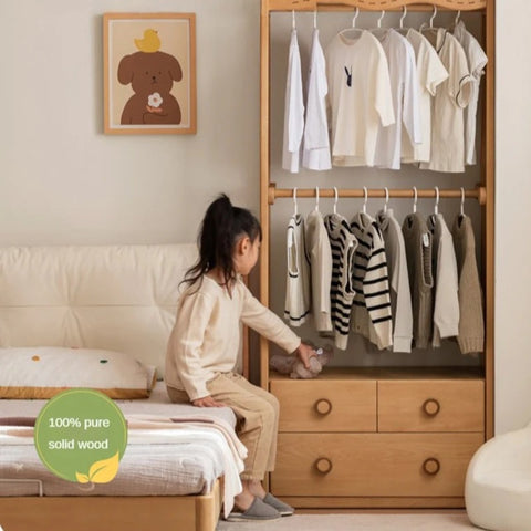 Beech Solid Wood Kids Wardrobe Hanger
