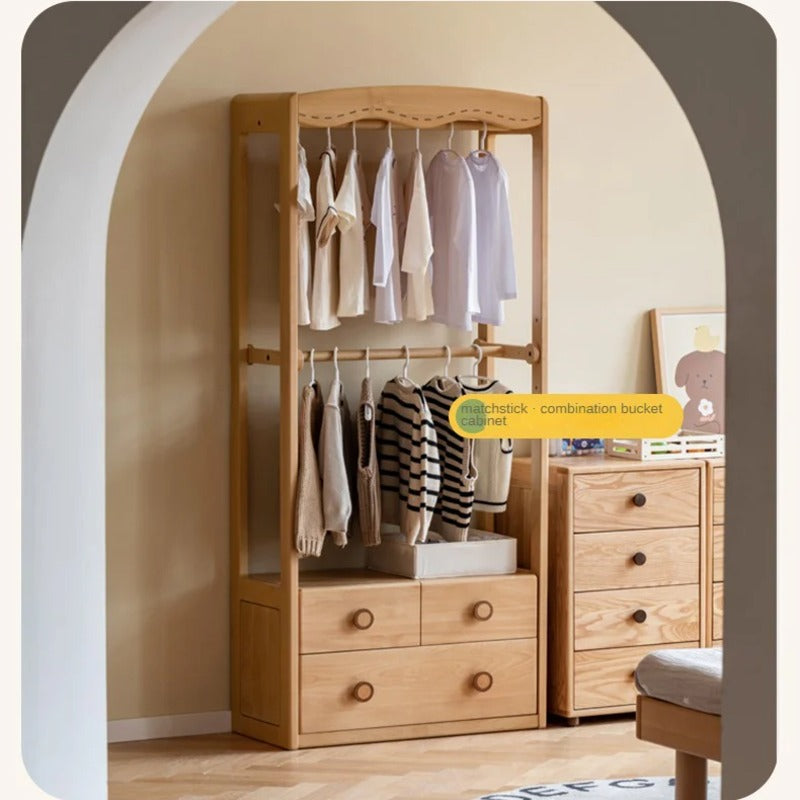 Beech Solid Wood Kids Wardrobe Hanger