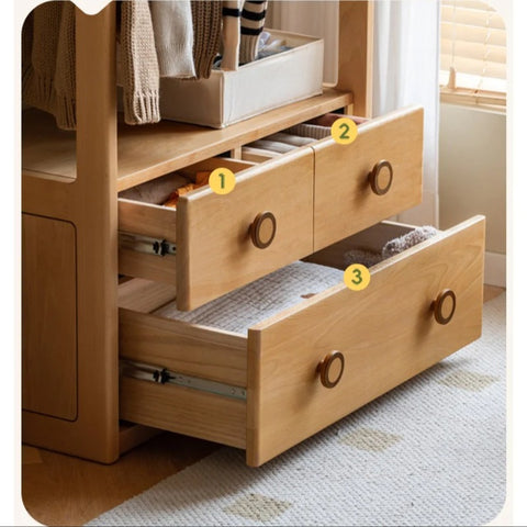 Beech Solid Wood Kids Wardrobe Hanger