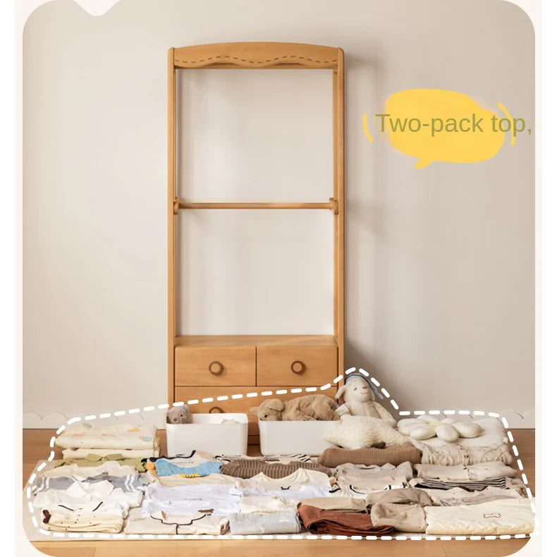 Beech Solid Wood Kids Wardrobe Hanger
