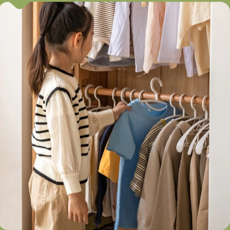 Oak Solid Wood Kids Sliding Door Wardrobe