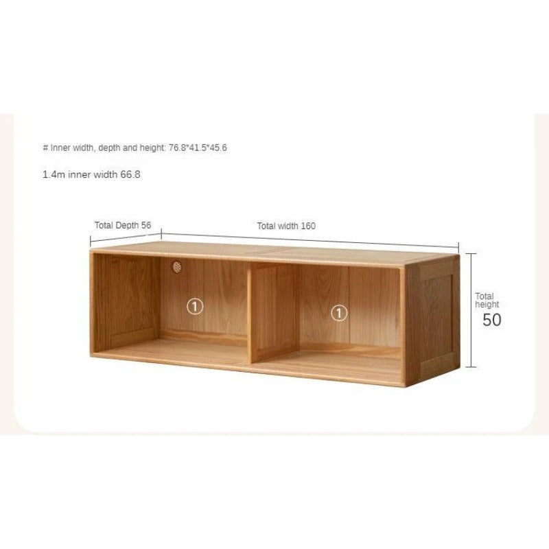 Oak Solid Wood Kids Sliding Door Wardrobe