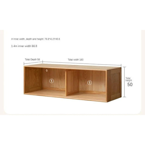 Oak Solid Wood Kids Sliding Door Wardrobe