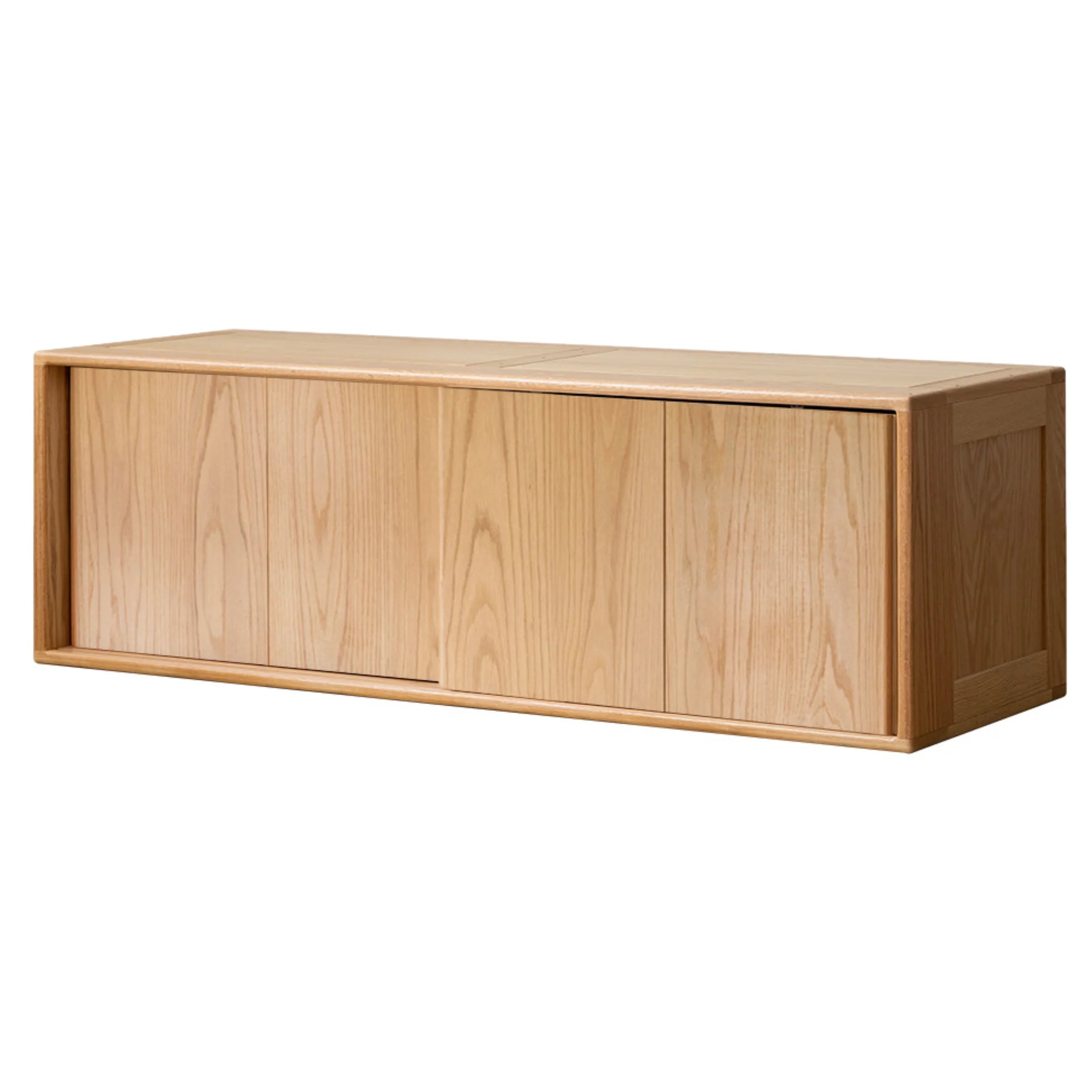 Oak Solid Wood Kids Sliding Door Wardrobe