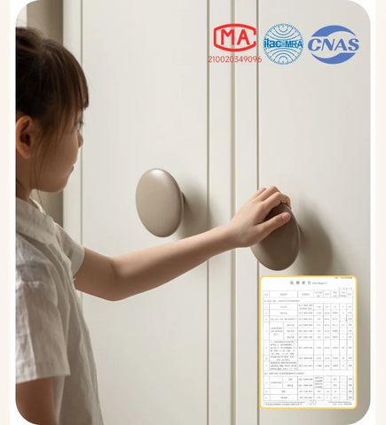 Pine Solid Wood White Cream Kids Wardrobe