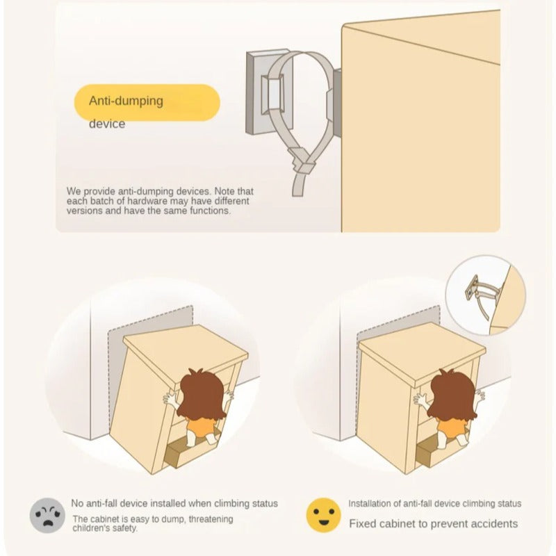 Beech, Rubber Solid Wood Kids Wardrobe