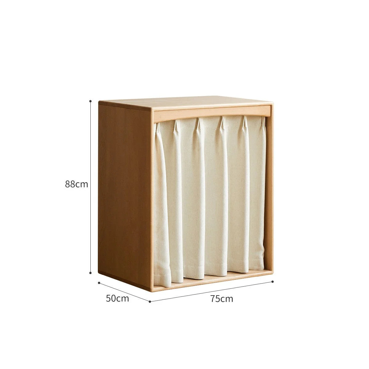 Beech, Rubber Solid Wood Kids Wardrobe
